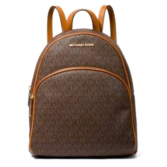 abbey medium logo and pebbled leather backpack Buy Michael Kors The Abbey backpack promises both style and function in a streamlined Mini Backpack Black Abbey Michael